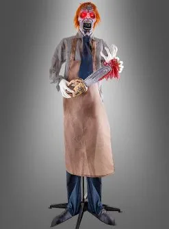 Halloween Kettensägen Killer Animiert 165cm