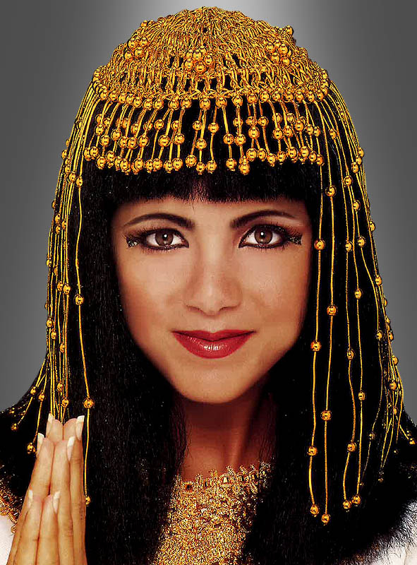 Kleopatra Kopfschmuck Gold 1 Kleopatra Kopfschmuck Gold