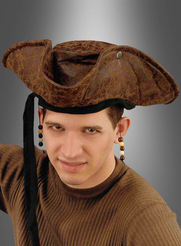 Dreispitz Mit Holzperlen 1 Dreispitz Mit Holzperlen