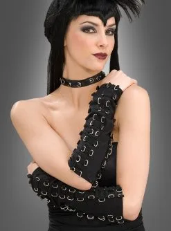 Gothic Armstulpen Mit Schnallen