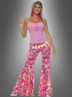 Flower Power Hippie Schlaghose