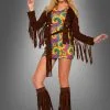 Hippiekostüm Mit Fransenbolero Damen