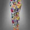 Pop Art Leggings Mit Comic Print