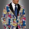 Pop Art Sakko Für Herren