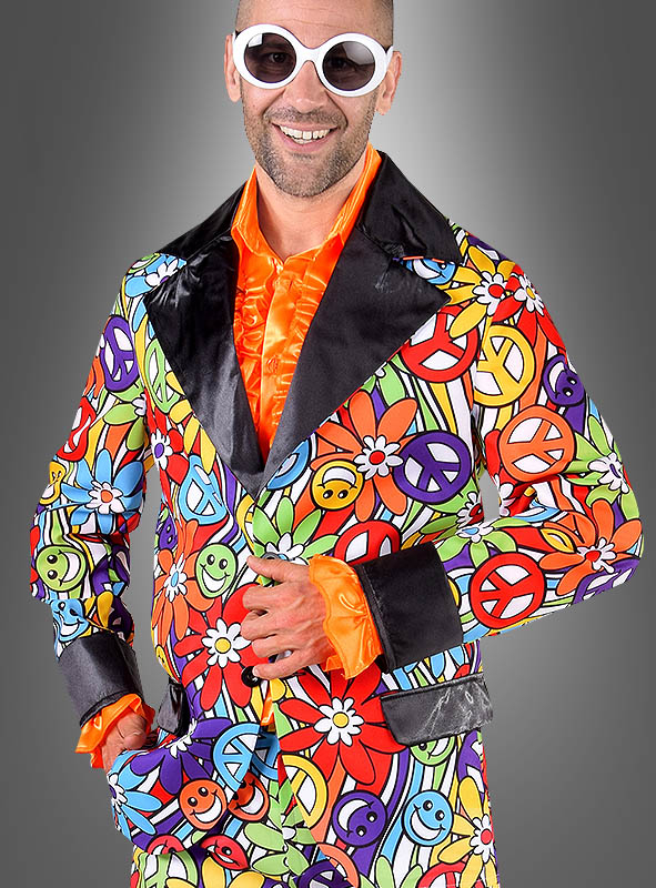 Bunter Herrenanzug 70er Smile 2 Bunter Herrenanzug 70er Smile – Bild 2