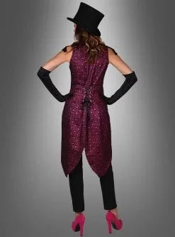 Ärmelloser Damenfrack Cabaret Schwarz-pink -Halloween-Cosplay Verkaufsgeschäft 42 223142 pic3