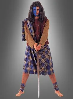 Deluxe Highlander Schotte Herrenkostüm