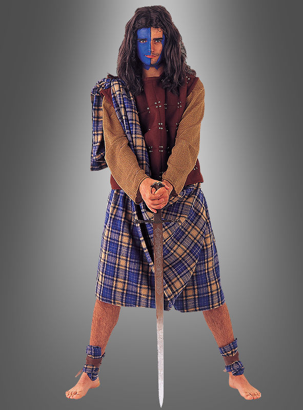 Deluxe Highlander Schotte Herrenkostüm 1 Deluxe Highlander Schotte Herrenkostüm