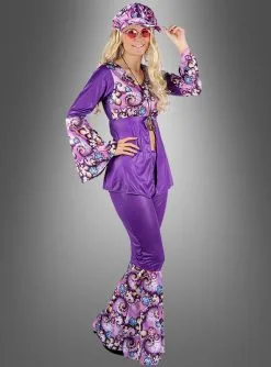 3 Teilige Hippie Verkleidung Mit Mütze