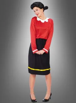 Olivia Kostüm Mit Perücke Aus Popeye