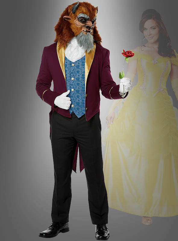 Biest Märchenkostüm Für Herren Mit Maske 1 Biest Märchenkostüm Für Herren Mit Maske