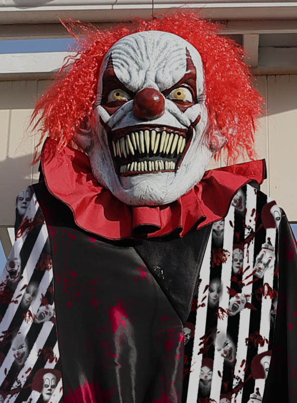 Gigantischer Horrorclown Kostüm Oder Deko Ca. 240 Cm 3 Gigantischer Horrorclown Kostüm Oder Deko Ca. 240 Cm – Bild 3