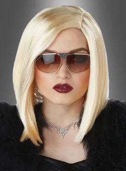 Asymmetrische Bob Perücke Blond