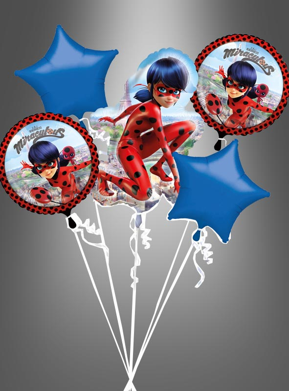Ladybug Folienballons Als Strauß 5 Stück 1 Ladybug Folienballons Als Strauß 5 Stück