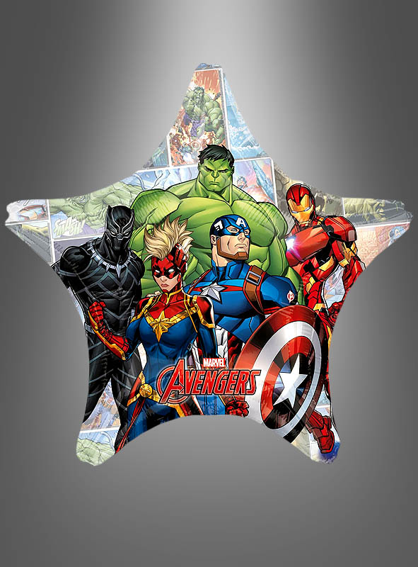 Marvel Avengers Jumbo Folienballon Stern 1 Marvel Avengers Jumbo Folienballon Stern