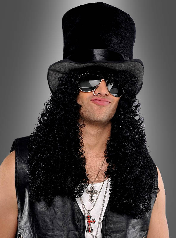 Rockstar Hut Mit Langen Haaren 1 Rockstar Hut Mit Langen Haaren