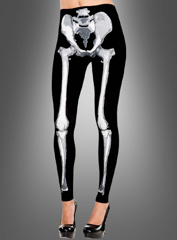 Skelett Knochen Leggings 1 Skelett Knochen Leggings