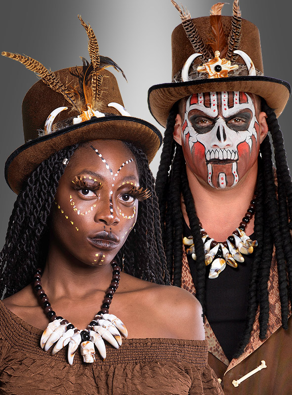 Voodoo Zylinder Mit Zöpfen 1 Voodoo Zylinder Mit Zöpfen