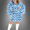 Pailletten Kleid XXL Disco Lady Bluebird