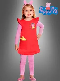 Rotes Peppa Pig Kleid Für Kinder