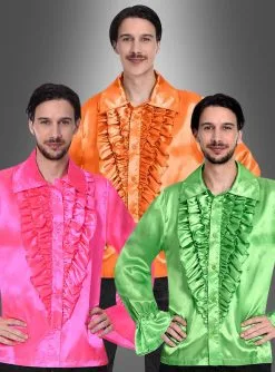 Retro 70er Rüschenhemd Schlagerstar
