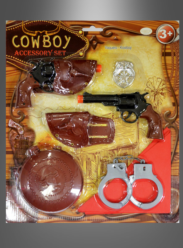 Großes Cowboy Waffenset Kinder 1 Großes Cowboy Waffenset Kinder