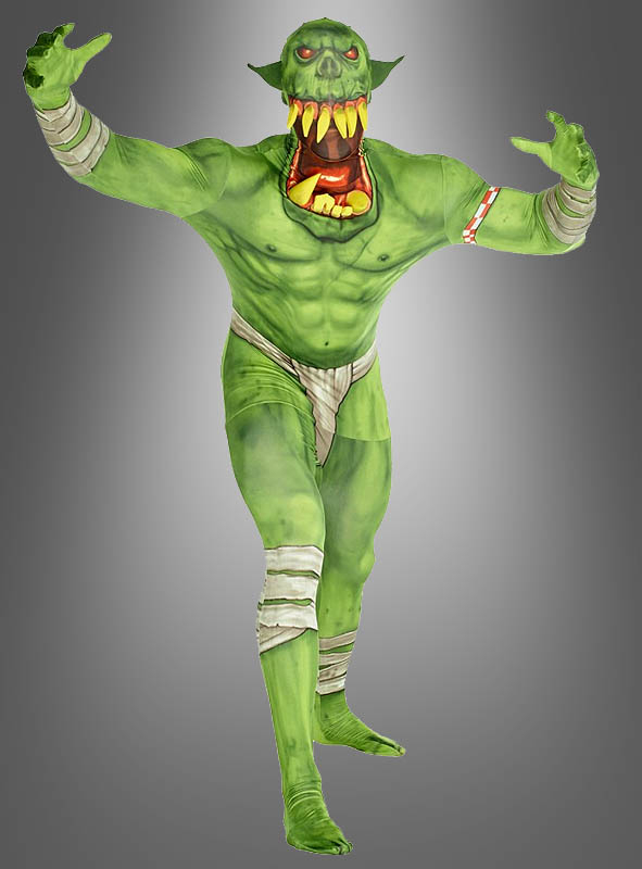 Ork Morphsuit Grün Big Mouth 1 Ork Morphsuit Grün Big Mouth