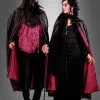 Deluxe Cape Für Damen Und Herren Schwarz Rot