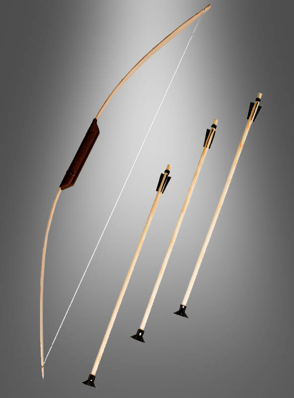 Pfeil Und Bogen Aus Holz 80cm 1 Pfeil Und Bogen Aus Holz 80cm