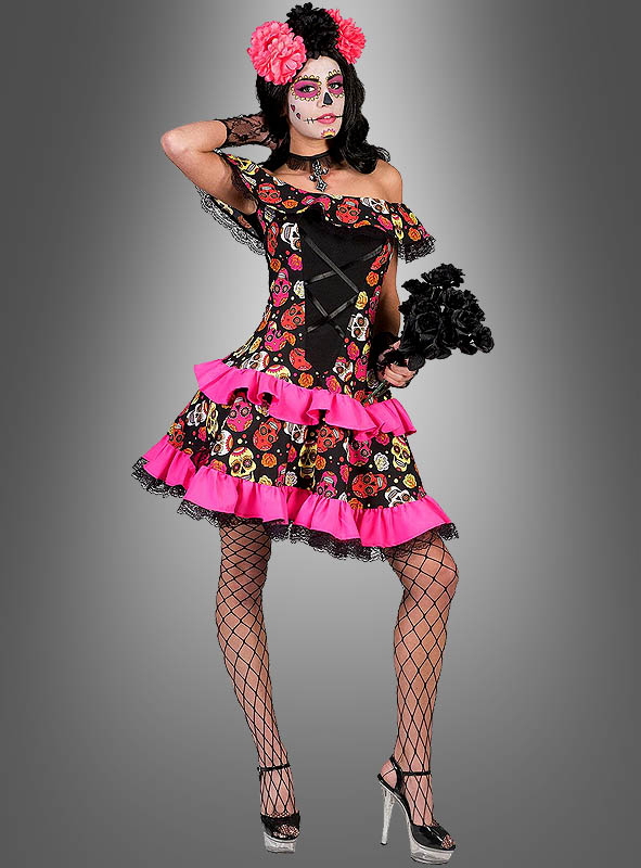Tag Der Toten Damenkostüm Miranda 2 Tag Der Toten Damenkostüm Miranda – Bild 2