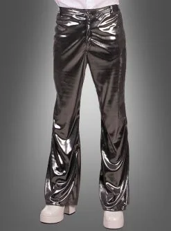 70er Jahre Glanzhose -Halloween-Cosplay Verkaufsgeschäft discohose silber 5087d7540f 3