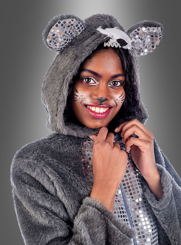 Graues Discomaus Kostüm Mit Pailletten 2 Graues Discomaus Kostüm Mit Pailletten – Bild 2