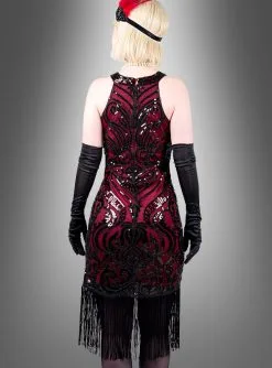 Glamour 20er Jahre Vintage Kleid Lynn -Halloween-Cosplay Verkaufsgeschäft edles cocktailkleid mit pailletten und fransen 4a5d7110be 5