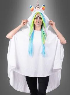 Wandelbarer Weißer Poncho Aus Plüsch S-XXXL -Halloween-Cosplay Verkaufsgeschäft einhorn umhang karnevalskostuem weiss 2483462855 3