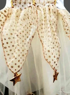 Goldenes Engelskostüm Für Kinder -Halloween-Cosplay Verkaufsgeschäft gold gelbes engelskostuem fuer maedchen weihnachten 6f9ef23f18 3