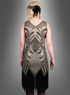 Glamouröses Flapper Kleid Vivian -Halloween-Cosplay Verkaufsgeschäft golden twenties partykleid pailletten fransen b4474cf316 5