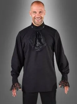 Steampunk Rüschenhemd Mit Jabot -Halloween-Cosplay Verkaufsgeschäft gothic hemd mit jabot fuer herren dc85680b3d 3