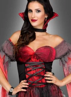 Blutige Gräfin Damenkostüm -Halloween-Cosplay Verkaufsgeschäft halloween teufelin satan vampir kostuem 210ca93042 3