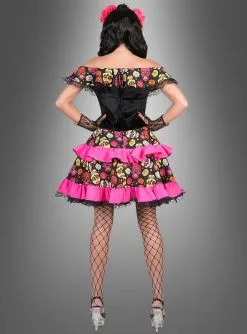 Tag Der Toten Damenkostüm Miranda 5 Tag Der Toten Damenkostüm Miranda -Halloween-Cosplay Verkaufsgeschäft halloween sugar skull kleid fuer damen dbeb1cc647 3