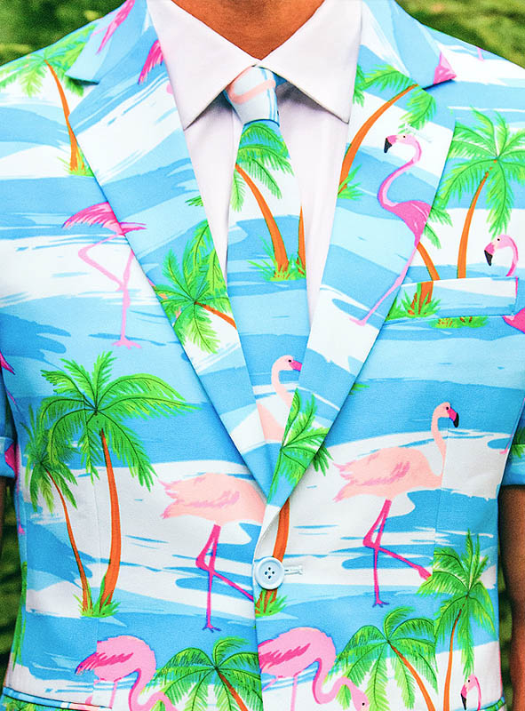 Flamingo Party Anzug Deluxe 2 Flamingo Party Anzug Deluxe – Bild 2
