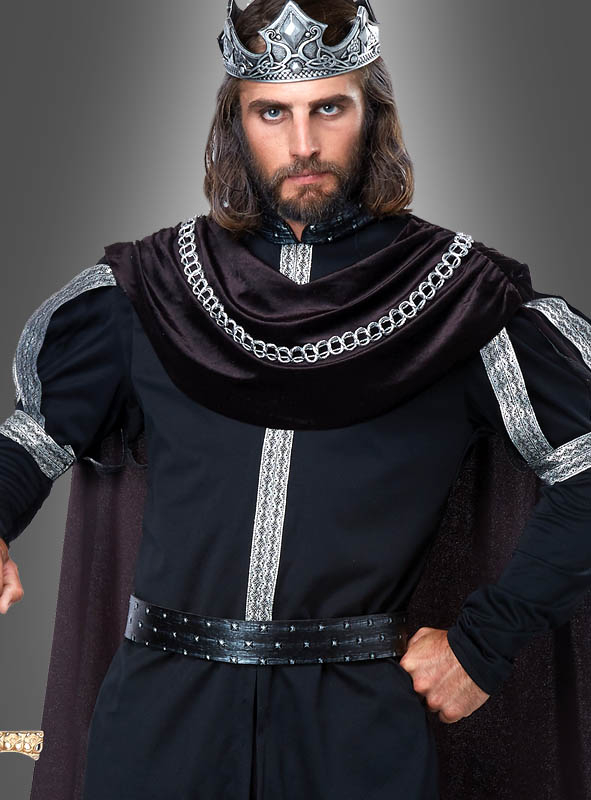 König Kostüm Schwarz Für Herren 2 König Kostüm Schwarz Für Herren – Bild 2