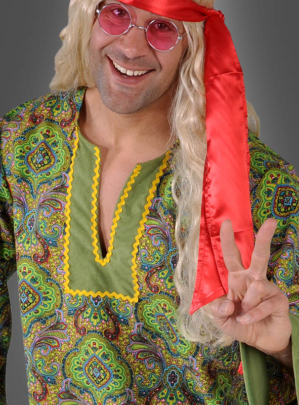 Grünes Hippiehemd Summer Of Love 2 Grünes Hippiehemd Summer Of Love – Bild 2
