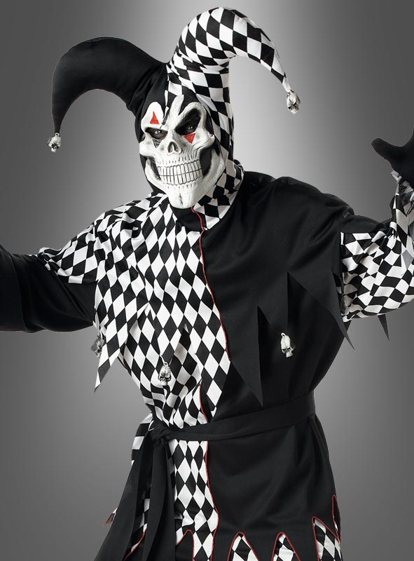 Gruseliges Hofnarren Kostüm Für Männer 2 Gruseliges Hofnarren Kostüm Für Männer – Bild 2