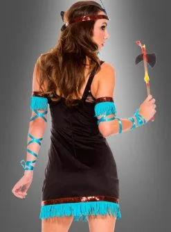 Indianer Prinzessin Komplettkostüm -Halloween-Cosplay Verkaufsgeschäft indianerin damenkostuem pocahontas f129a416bf 3