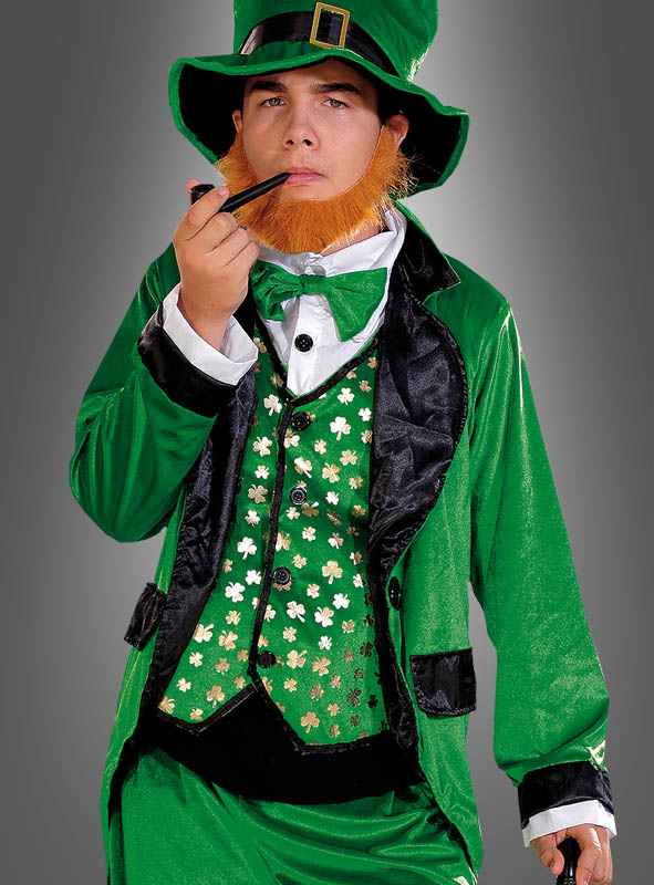 Irischer Kobold Kostüm Leprechaun Grün 2 Irischer Kobold Kostüm Leprechaun Grün – Bild 2