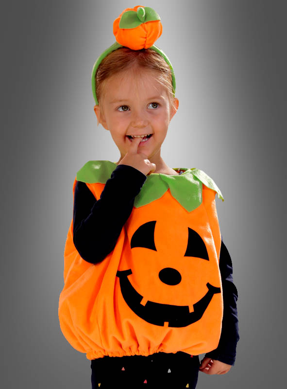 Kleines Kürbiskind Plüschkostüm Deluxe 2 Kleines Kürbiskind Plüschkostüm Deluxe – Bild 2