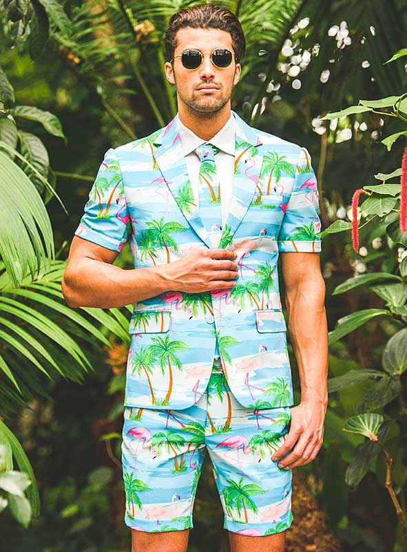 Flamingo Party Anzug Deluxe 4 Flamingo Party Anzug Deluxe – Bild 4