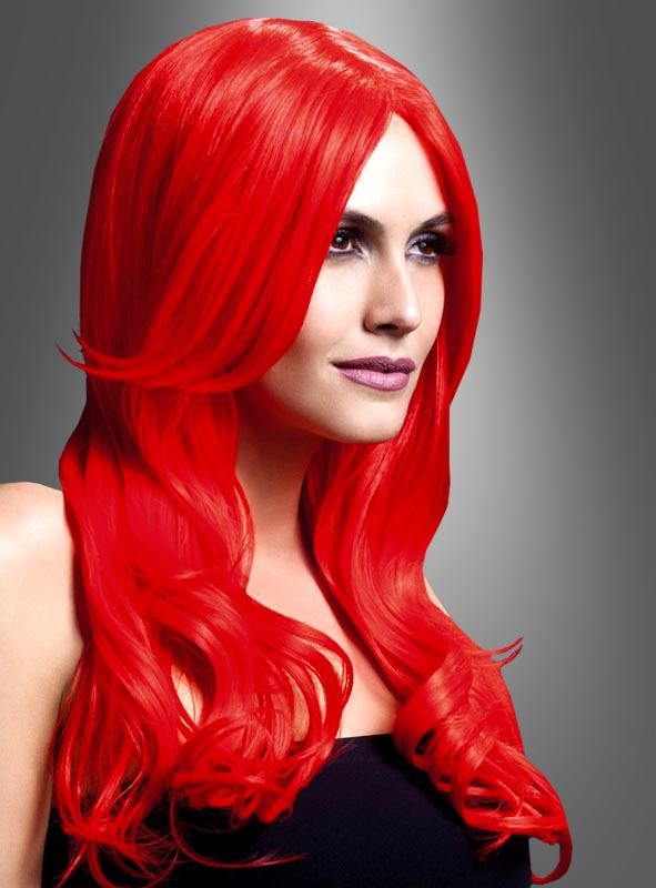 Khloe Langhaarperücke Pink Oder Rot 2 Khloe Langhaarperücke Pink Oder Rot – Bild 2