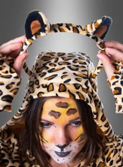 Plüsch Leopard Poncho S-XXXL -Halloween-Cosplay Verkaufsgeschäft leopardenkostuem kapuzencape umhang d49cf728a7 3