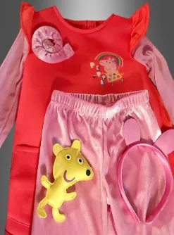 Rotes Peppa Pig Kleid Für Kinder -Halloween-Cosplay Verkaufsgeschäft peppa pig wutz kostuem mit zubehoer 4c06221d9b 3